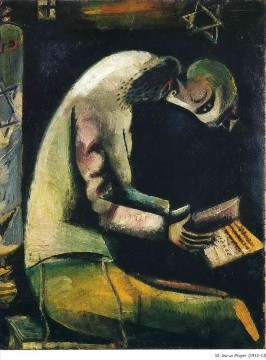 Marc Chagall œuvres - Juif en prière contemporain Marc Chagall